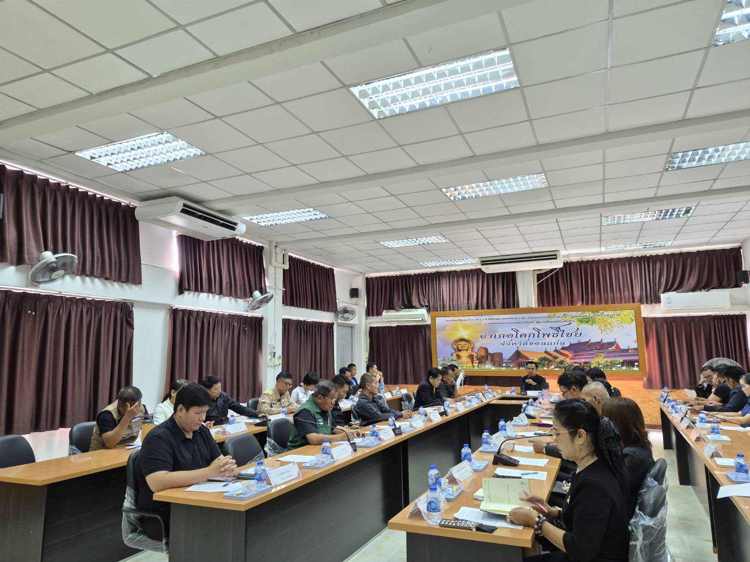 พช.โคกโพธิ์ไชย : ร่วมการประชุมหัวหน้าส่วนราชการหัวหน้าหน่วยงานรัฐวิสาหกิจ ผู้บริหารสถานศึกษา ผู้บริหารองค์กรปกครองส่วนท้องถิ่น และกำนันทุกตำบล อำเภอโคกโพธิ์ไชย ประจำเดือนกรกฎาคม 2569